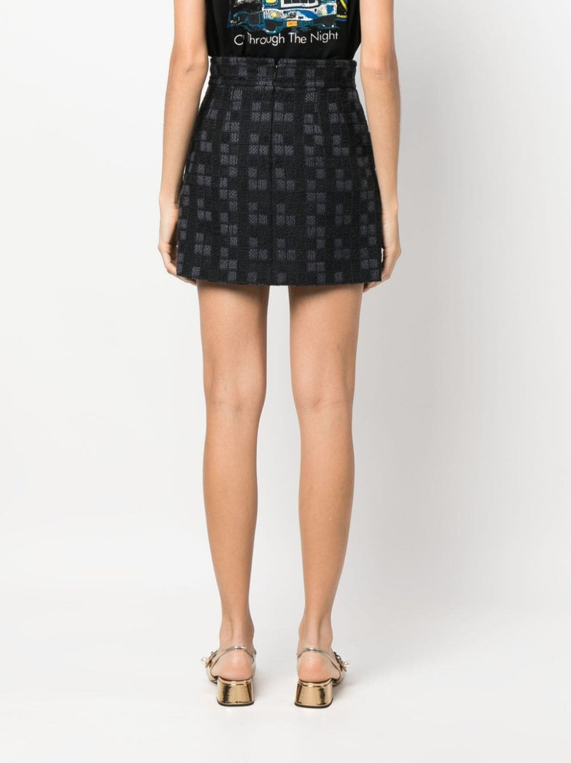 double-breasted tweed miniskirt 4