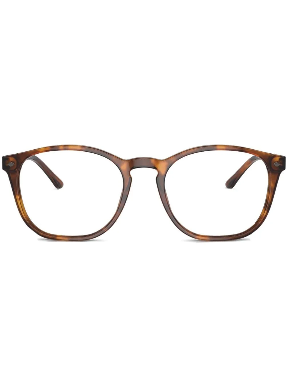 tortoiseshell round-frame glasses - 1