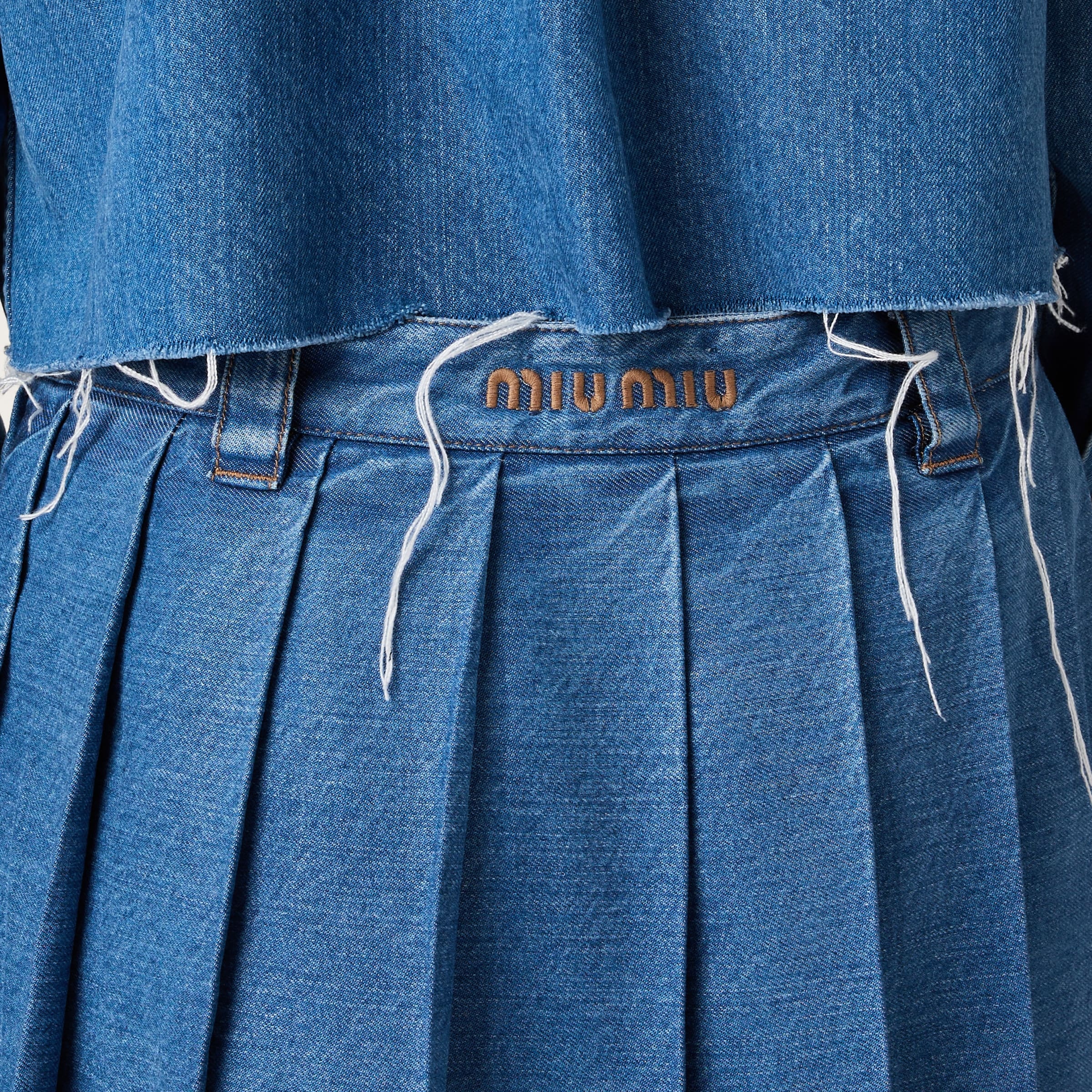 Denim miniskirt - 5