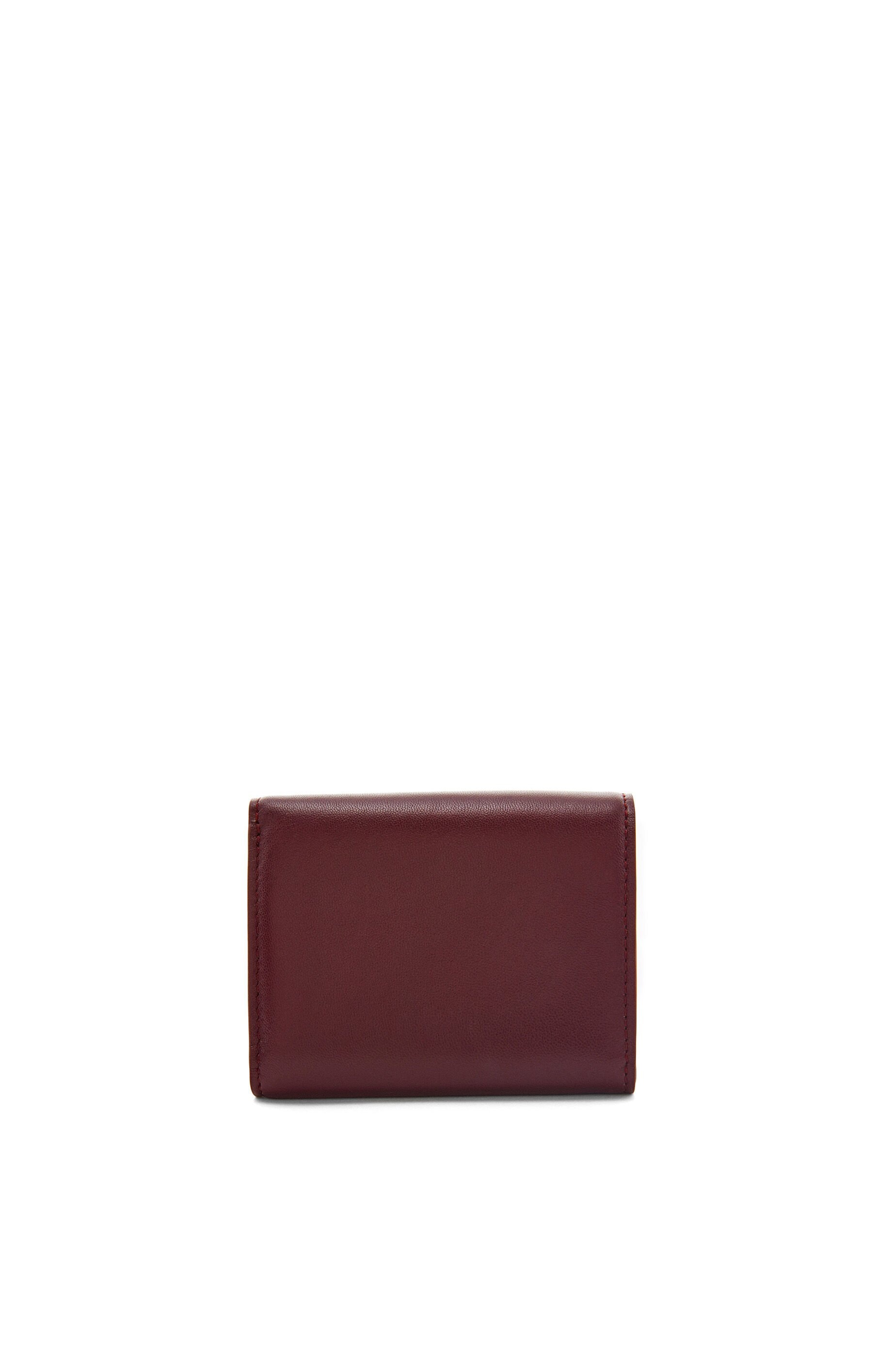 Puffer Anagram trifold wallet in shiny nappa calfskin - 5