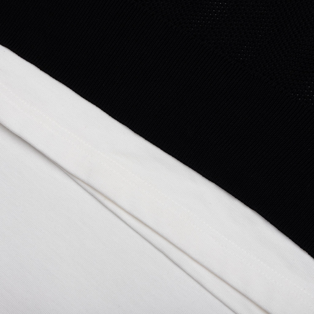 COTTON JERSEY X POLYESTER T-SHIRT - WHITE - 4