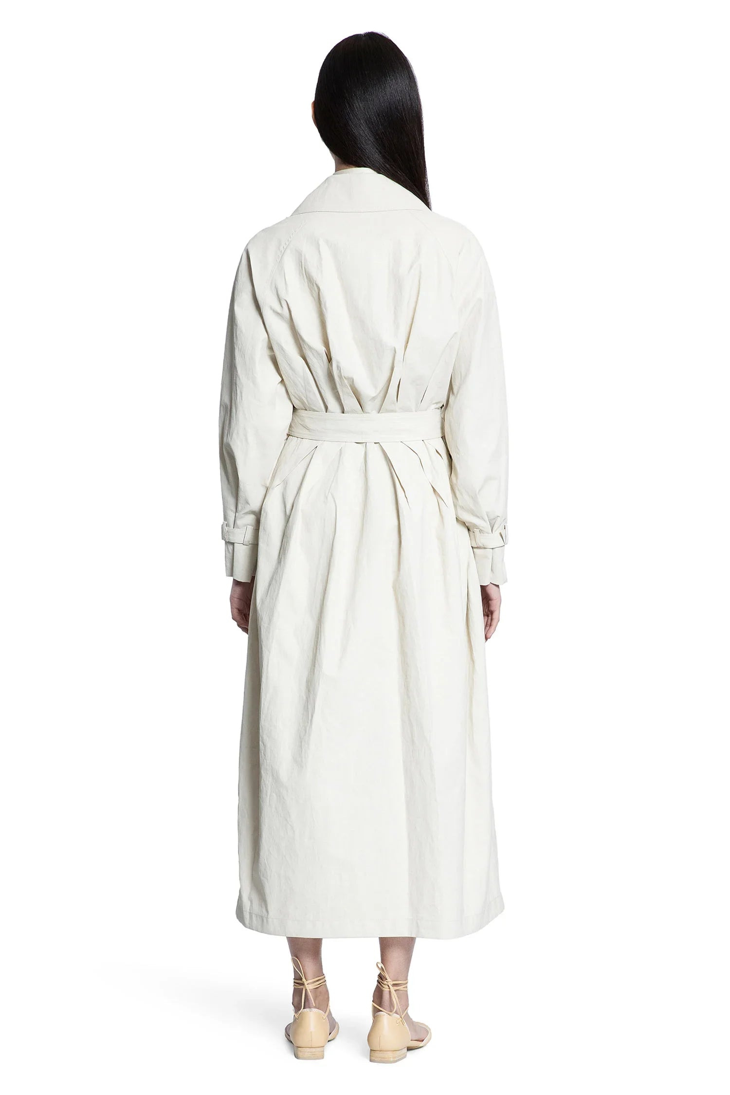 Ronco-Long-Linen-Cloth-Trench-Coat - 4