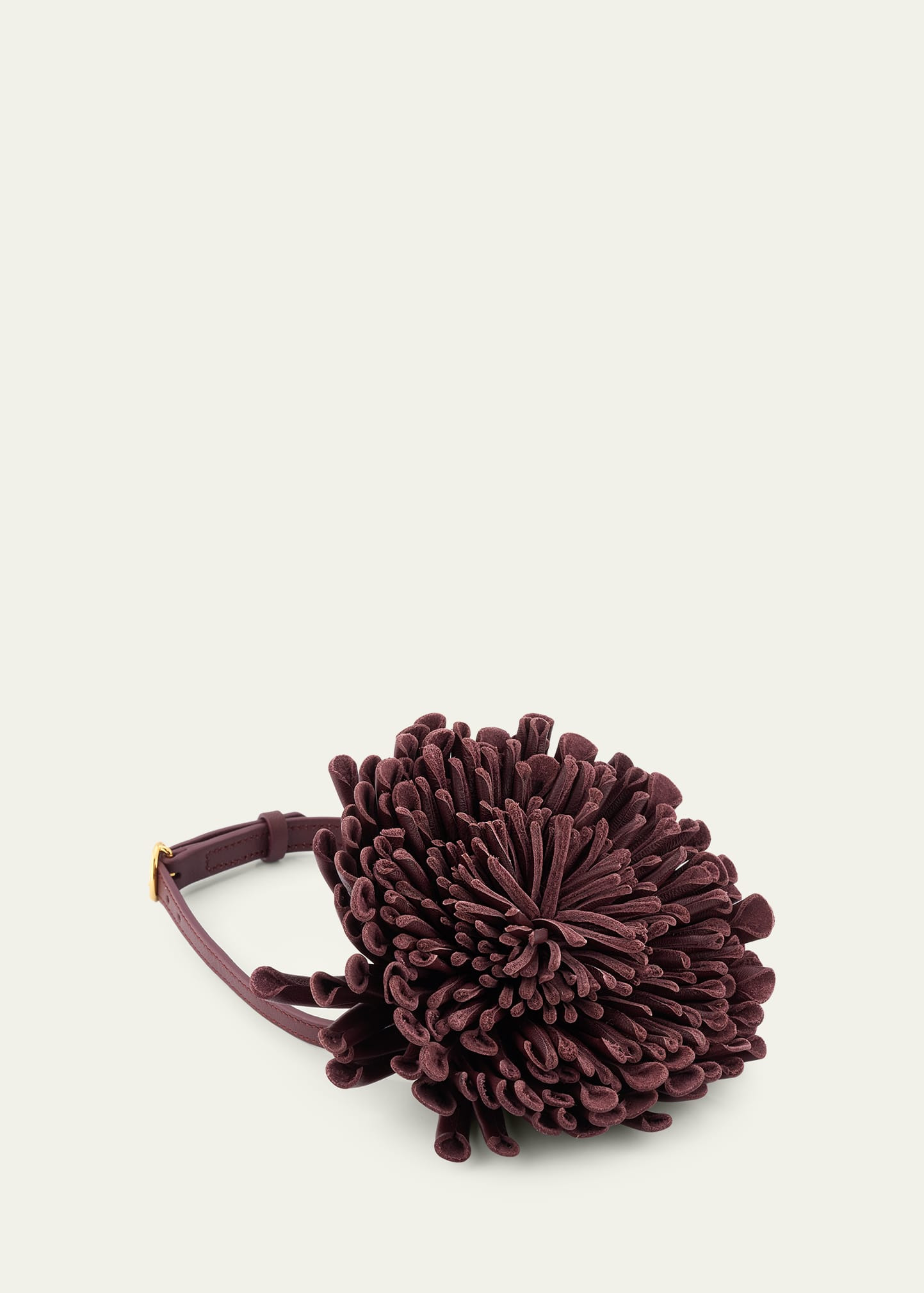 Leather Flower Choker - 2