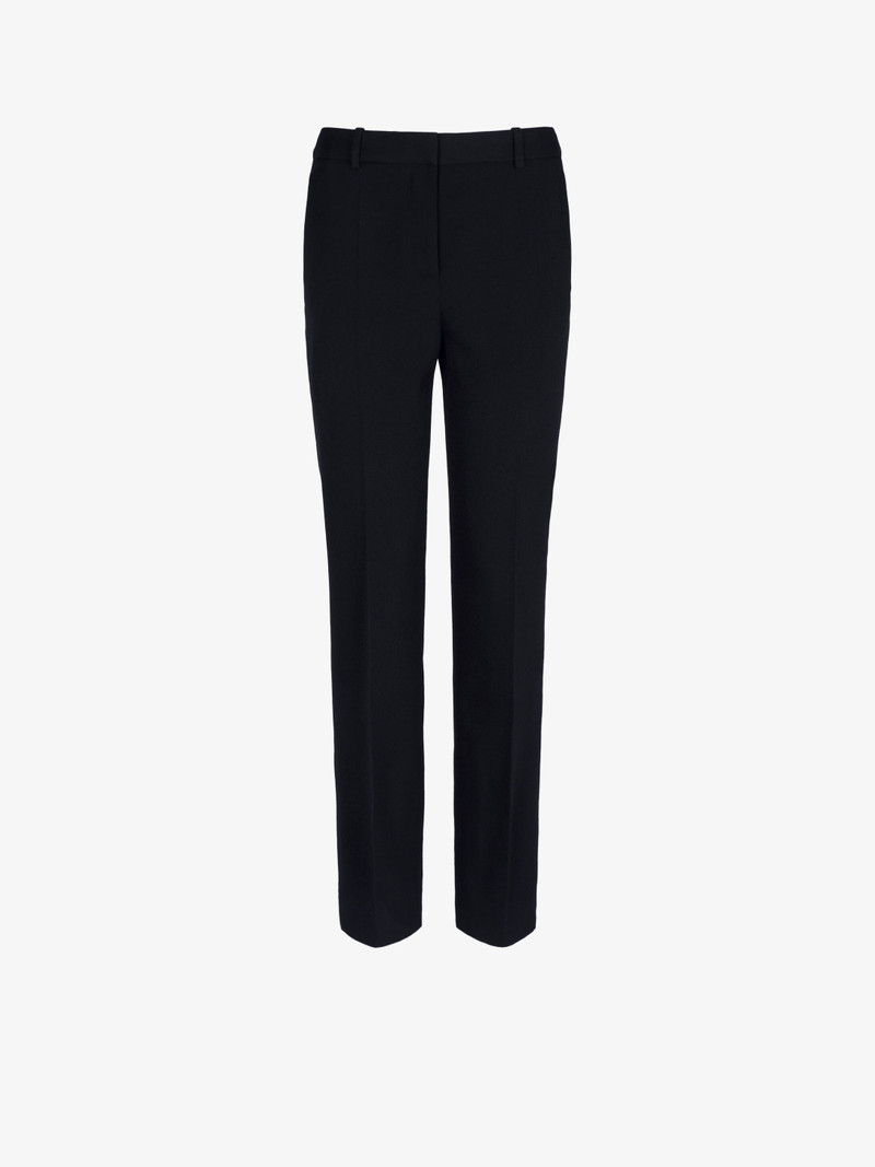Cigarette trousers in grain de poudre 1