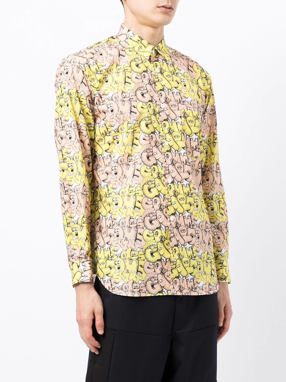 graphic-print cotton shirt - 3