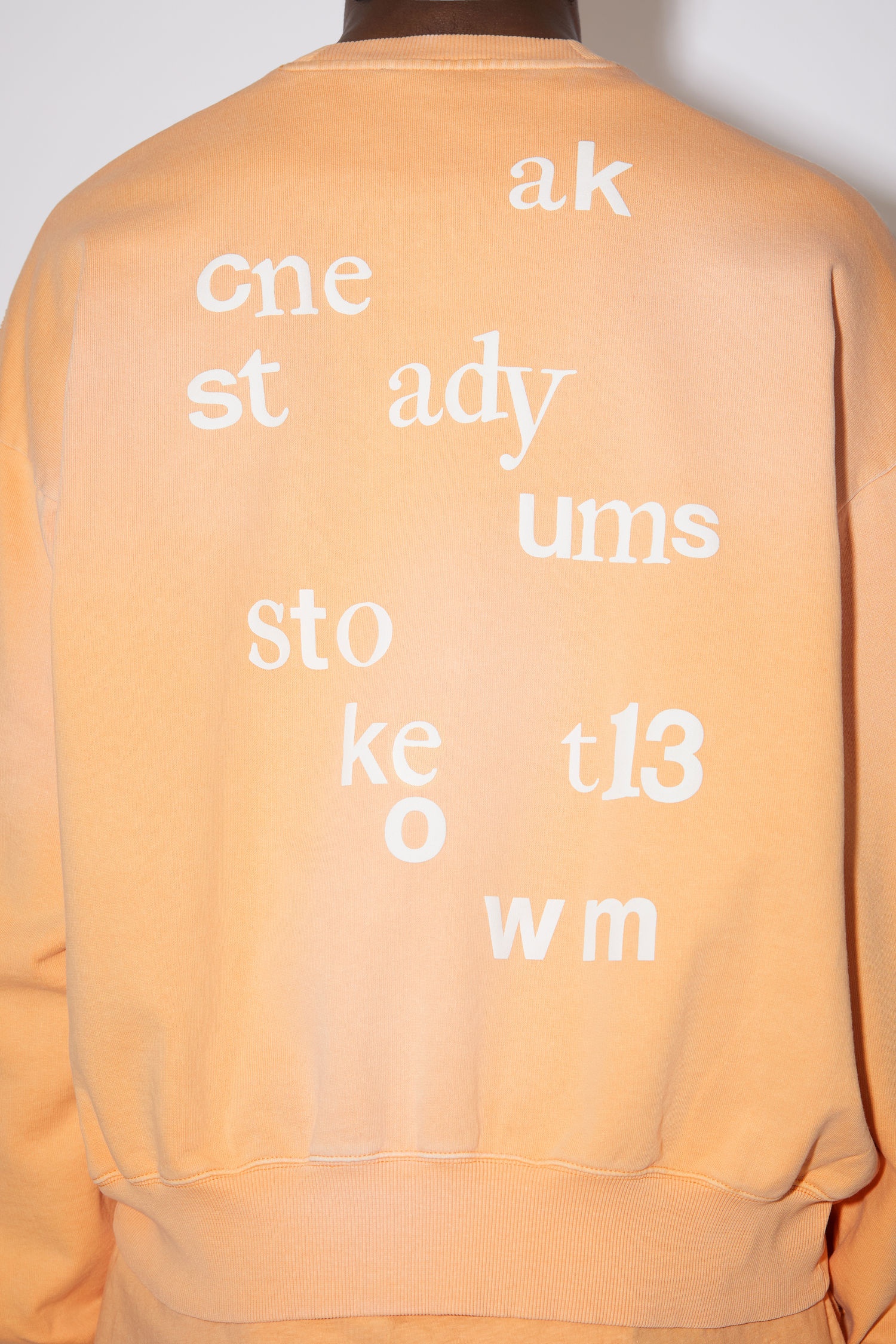 Relaxed sweatshirt - Mandarin orange - 5