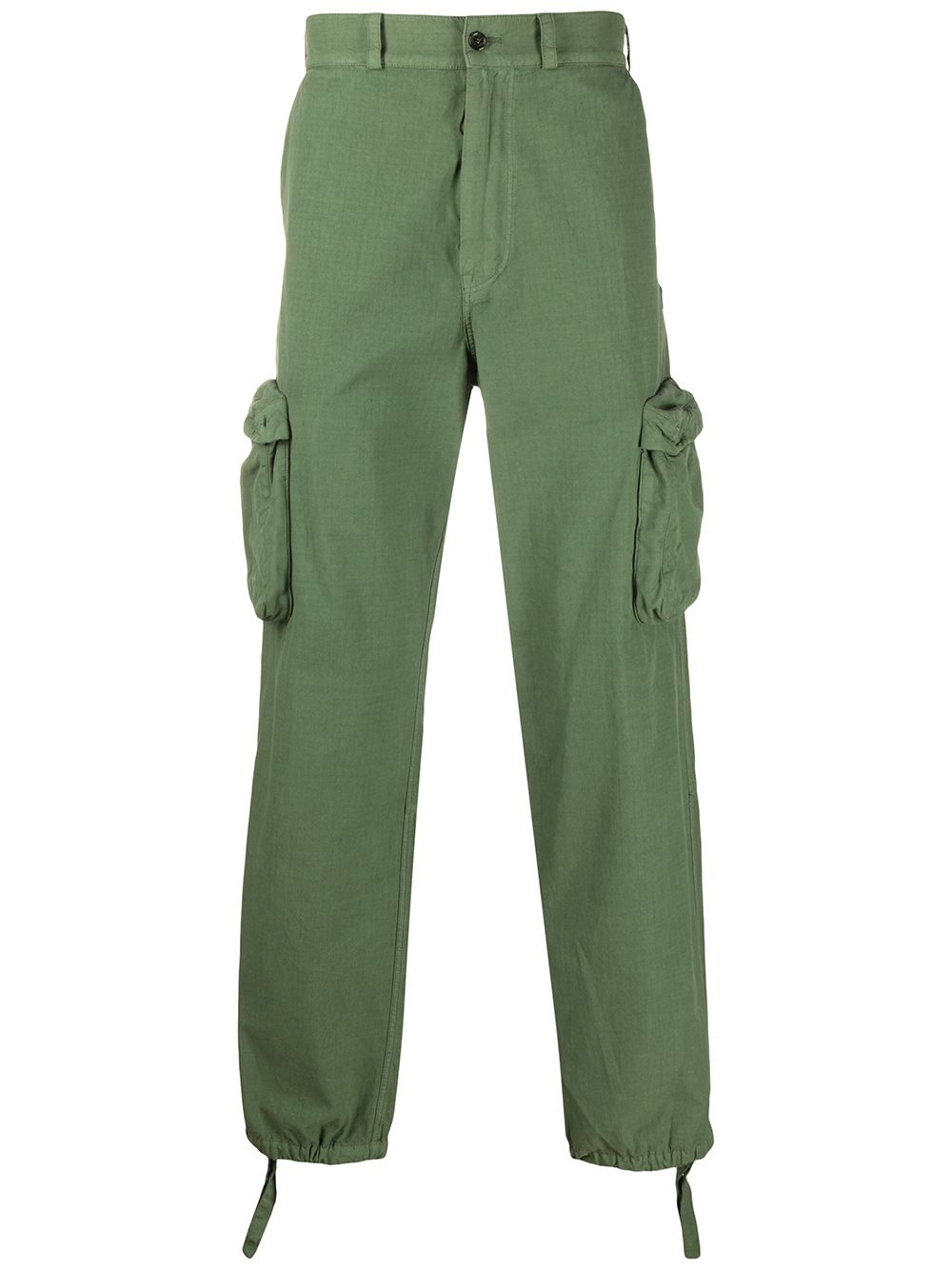 utility pocket straight trousers - 1