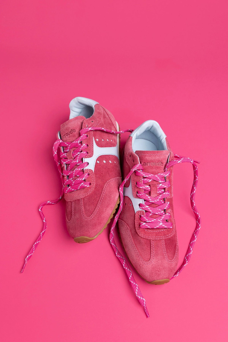 Stella Sneaker In Lampone Suede 7