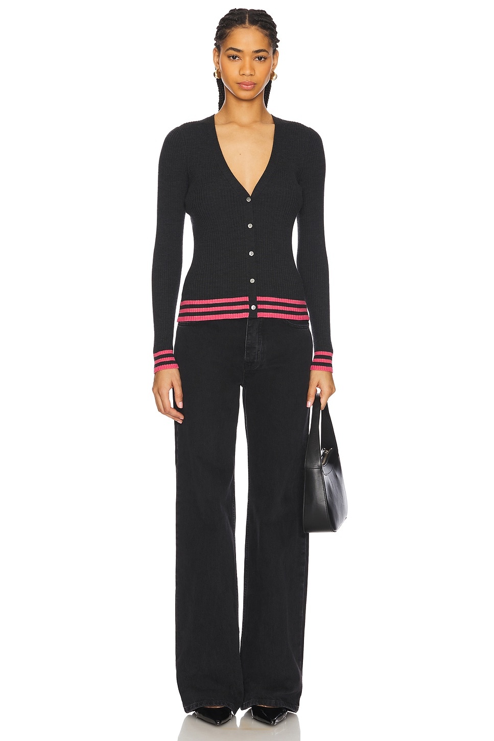 Tipped Cardigan - 4