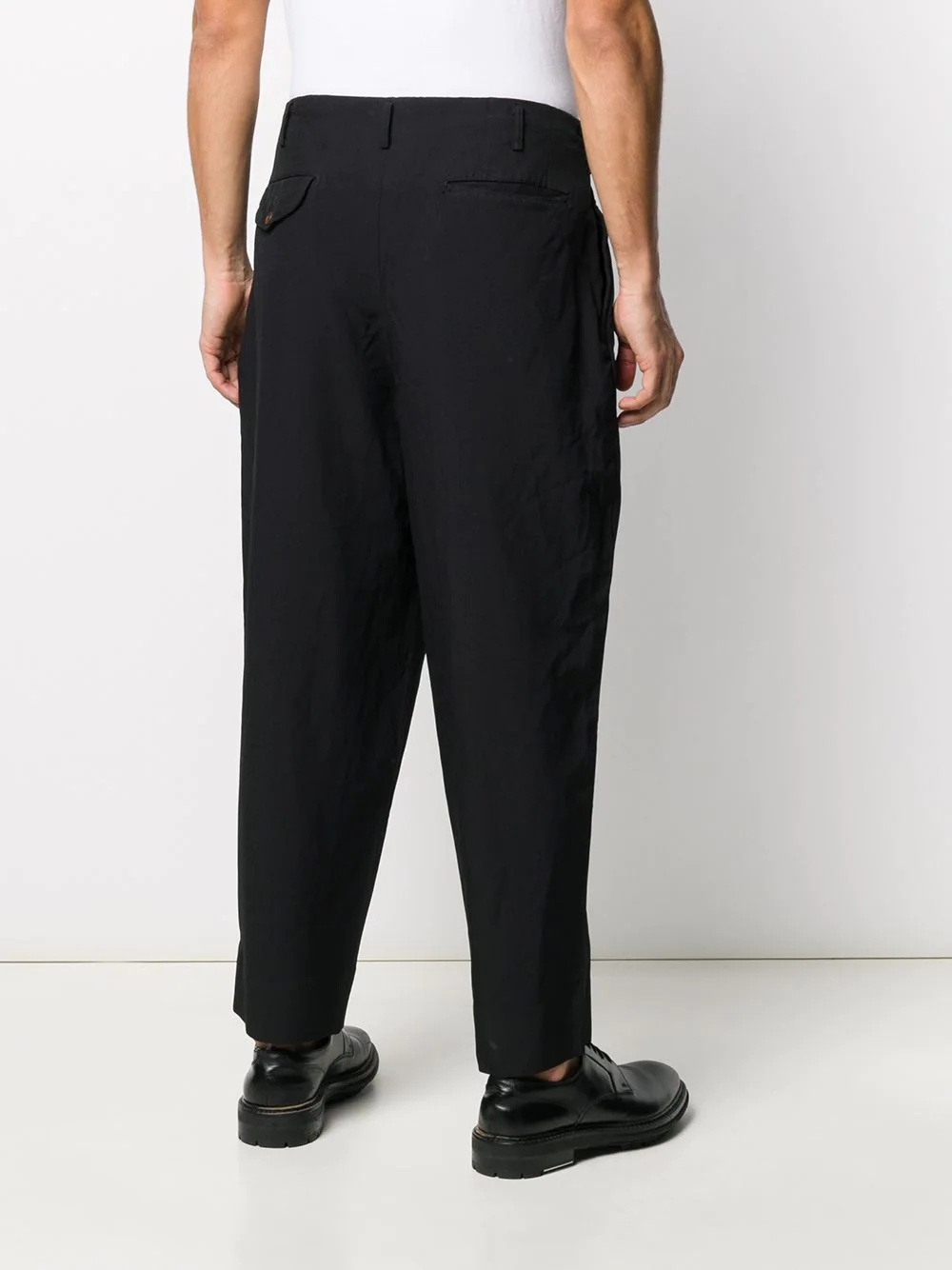 high-waisted tapered trousers - 4