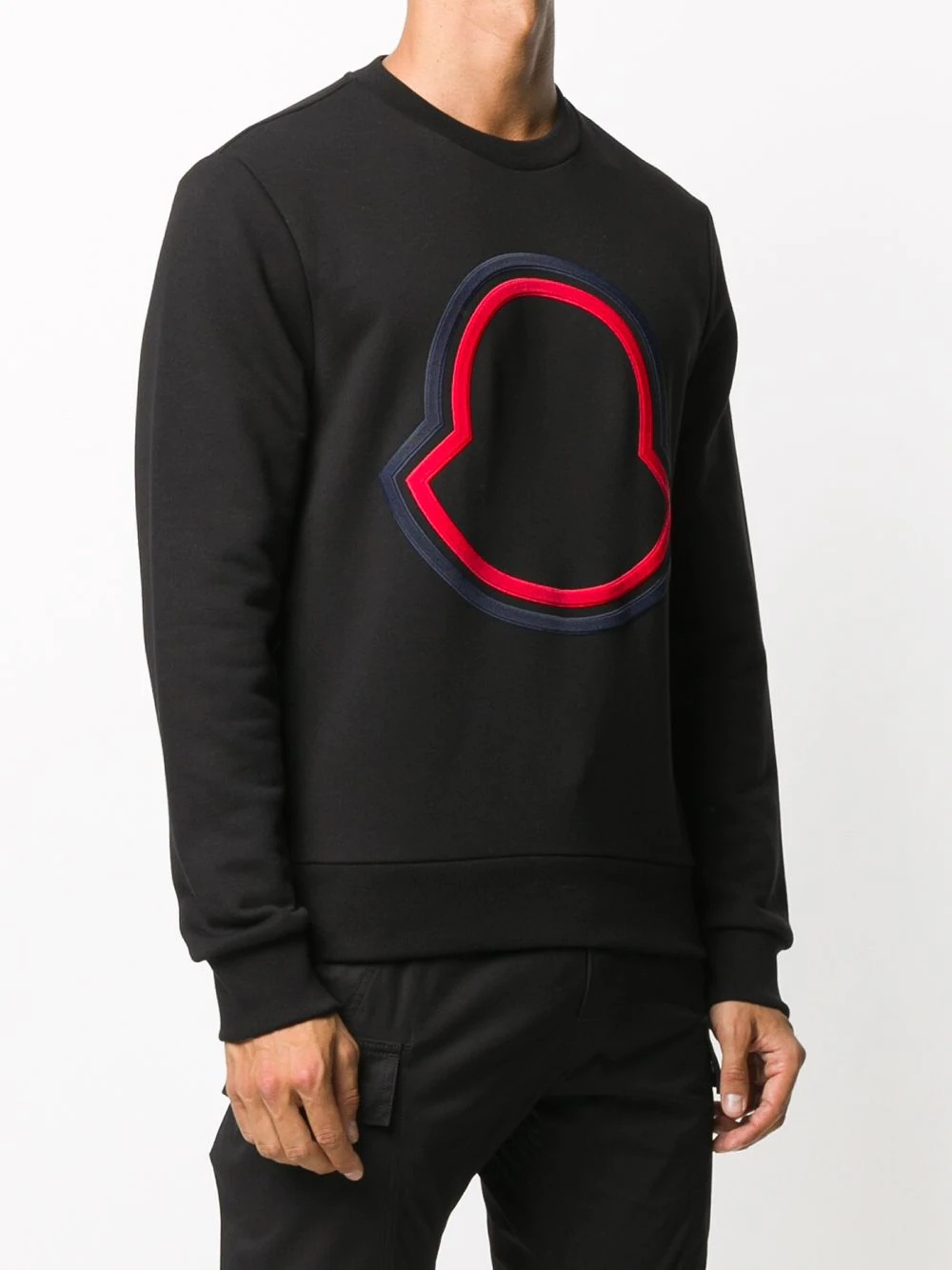 embroidered-logo sweatshirt - 3