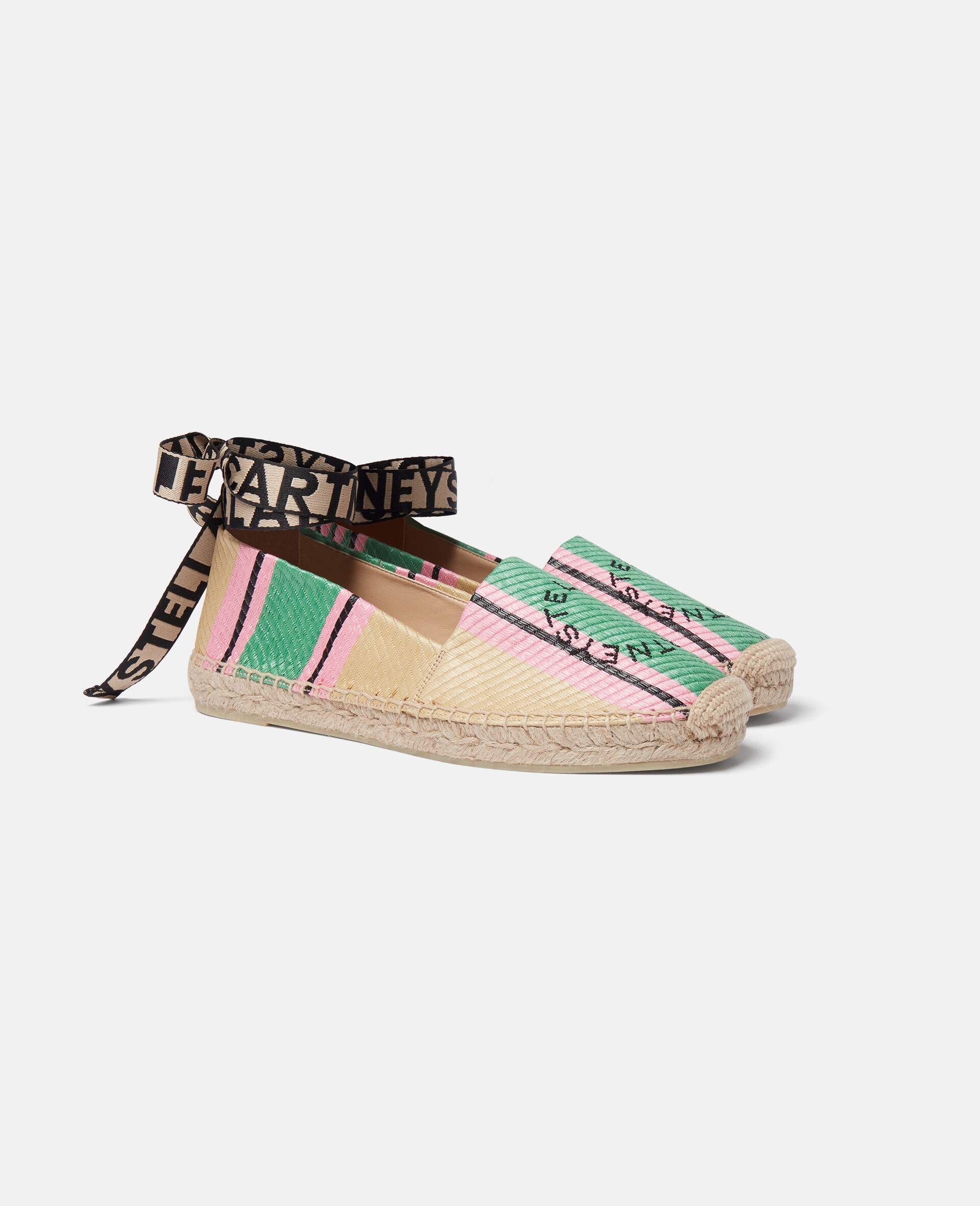 Gaia Striped Raffia Espadrilles - 2