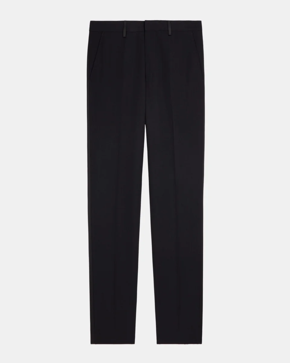 TUXEDO PANTS WITH STRAIGHT BLACK SATIN DETAILS - 1