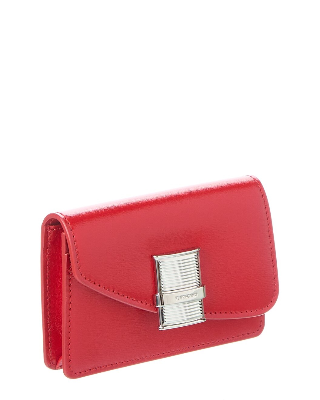 Ferragamo Fiamma Leather Card Holder - 3