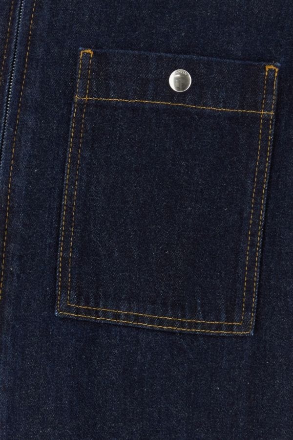 Dark blue denim shirt - 3