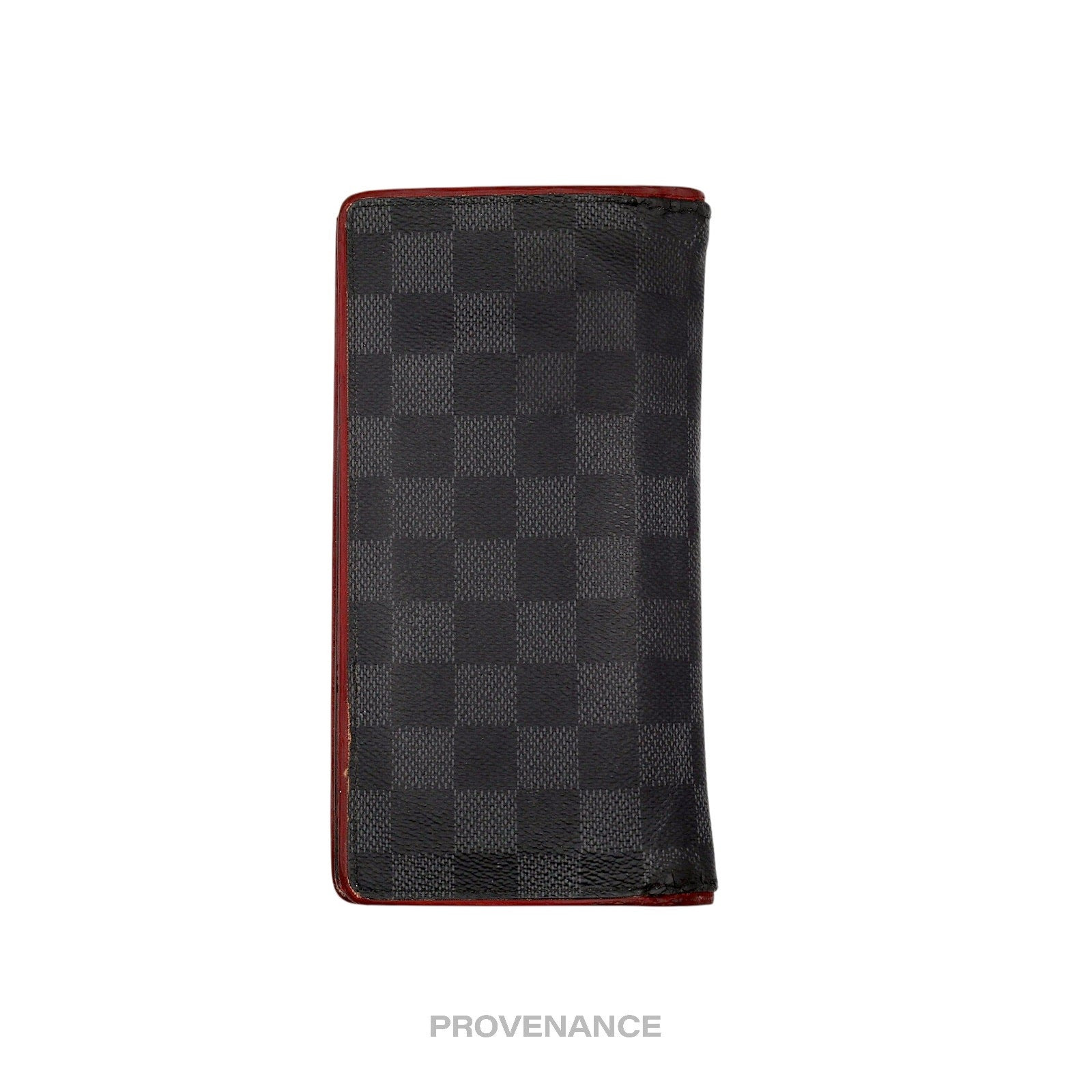 Louis Vuitton Brazza Long Wallet - Damier Graphite Red - 2