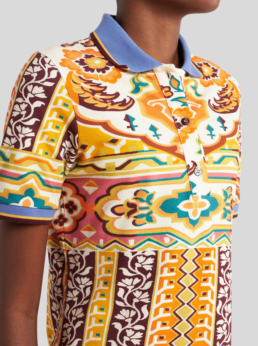 PRINTED PIQUE MINI DRESS - 2