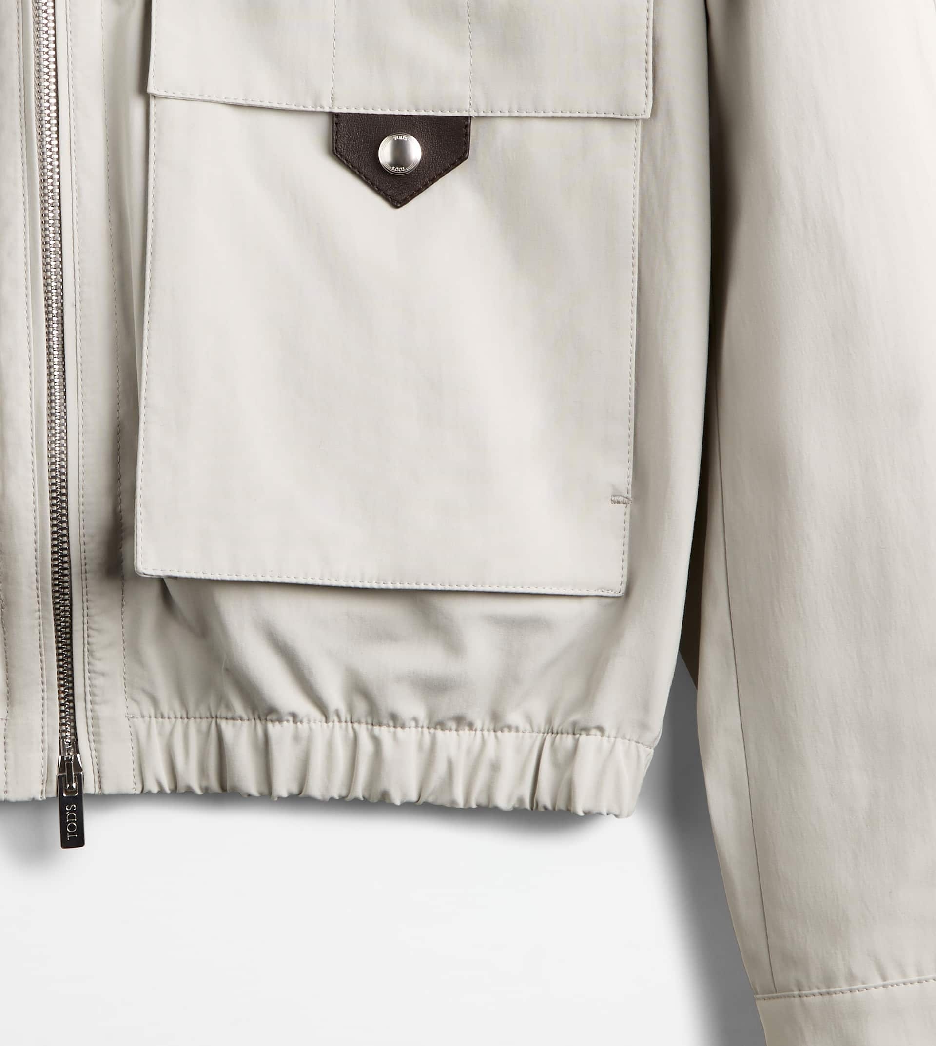 HOODED BLOUSON - GREY - 9