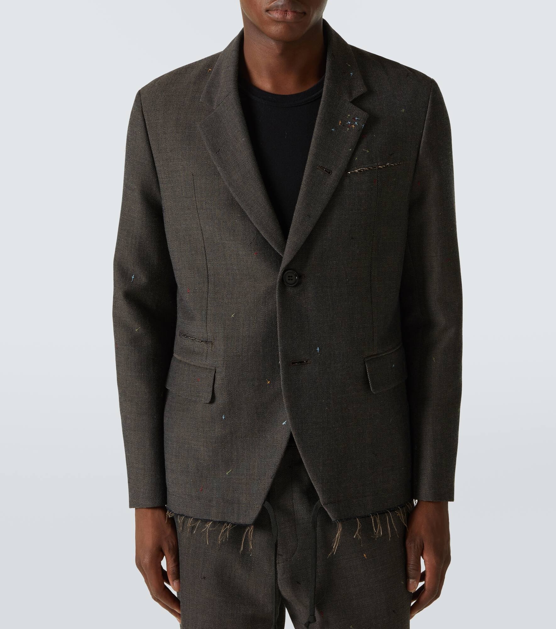 Embroidered blazer - 3