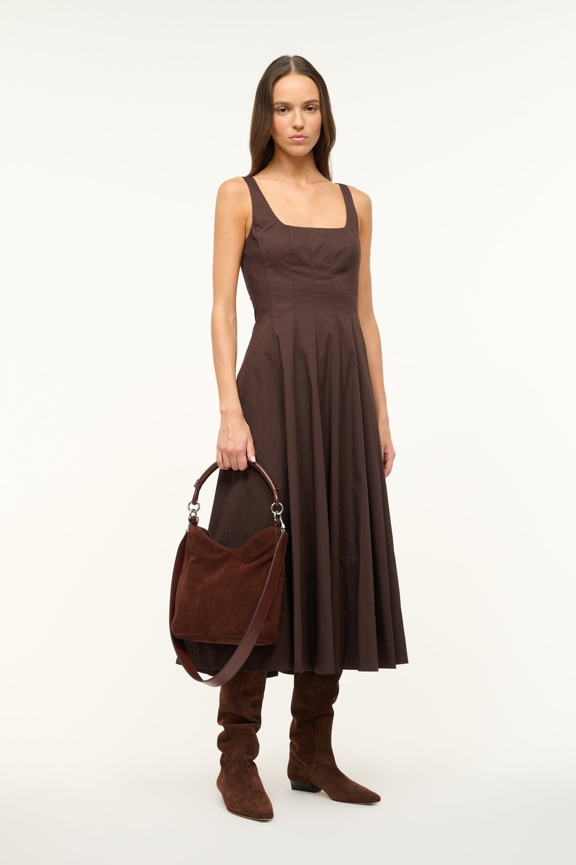 STAUD MEL SHOULDER BAG MAHOGANY - 4