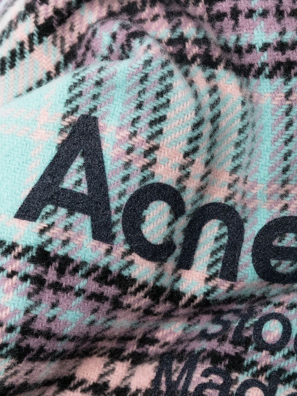 tartan logo scarf - 3