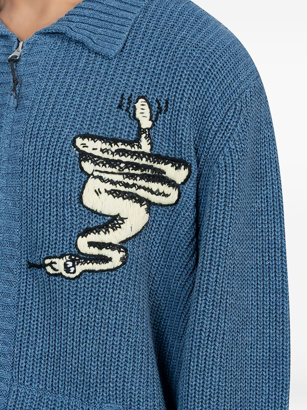 Snake Charmer zip-up cardigan - 4