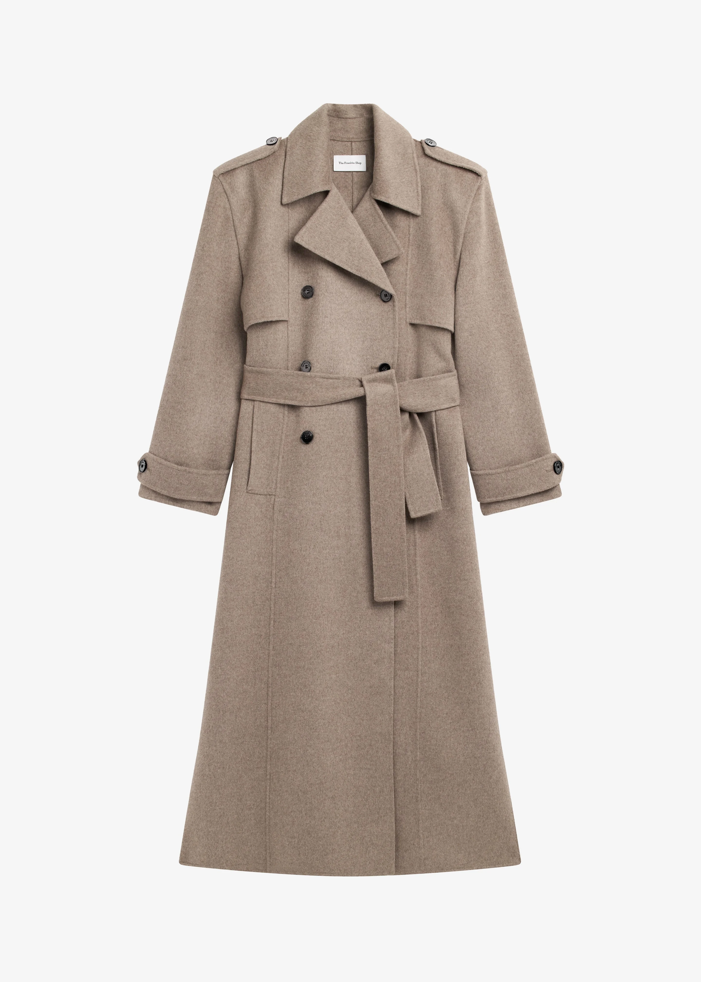 Nikola Padded Trench Coat - Taupe Melange - 1