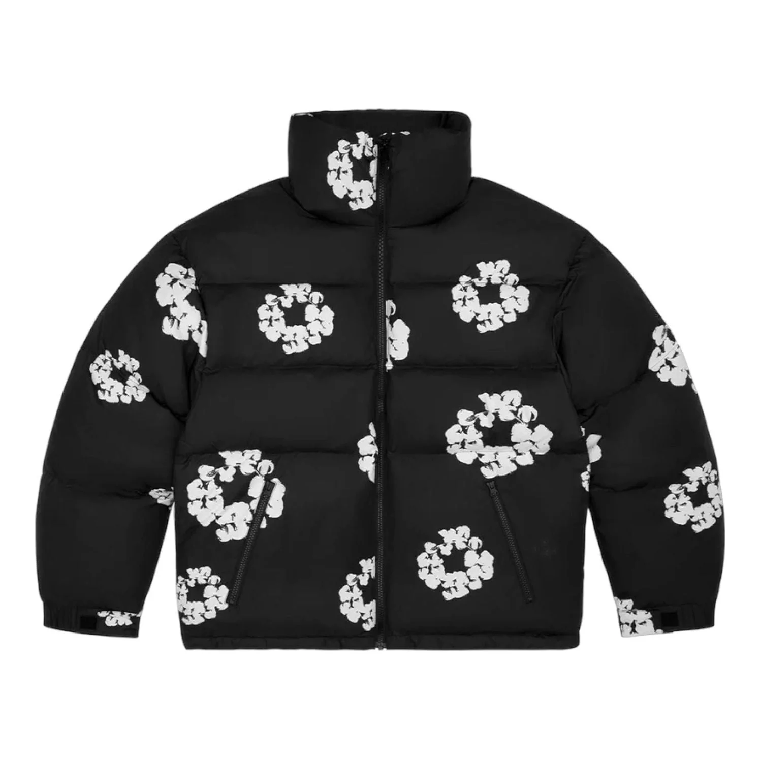 Denim Tears Cotton Wreath Puffer Jacket 'Black' FW25ODP11842113 - 1
