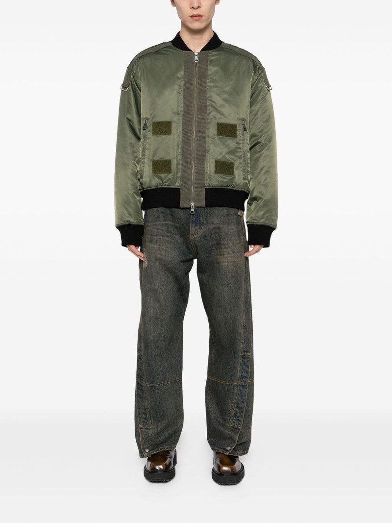 Andersson Bell layered washed bomber jacket outlook