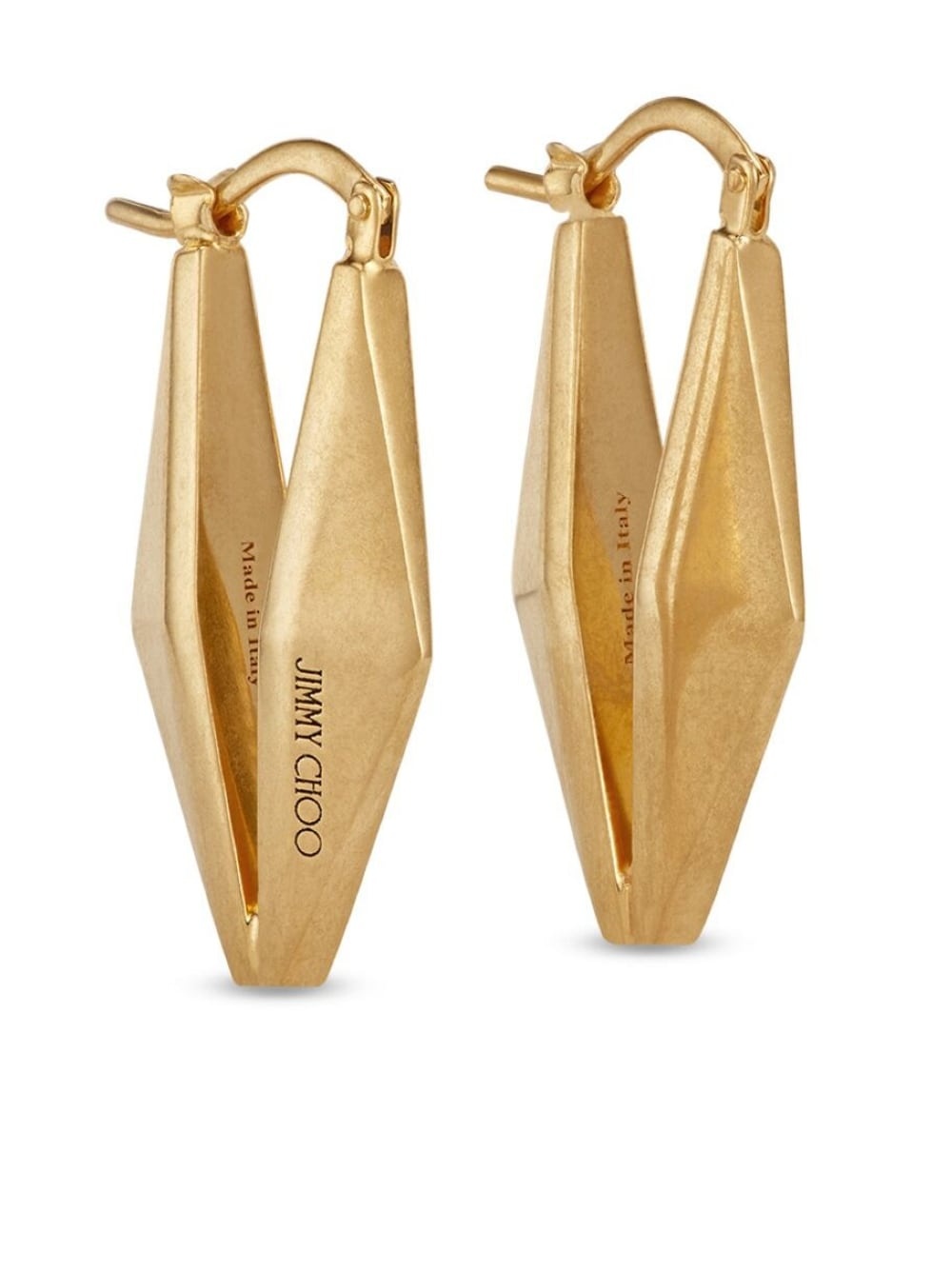 engraved-logo earrings - 3
