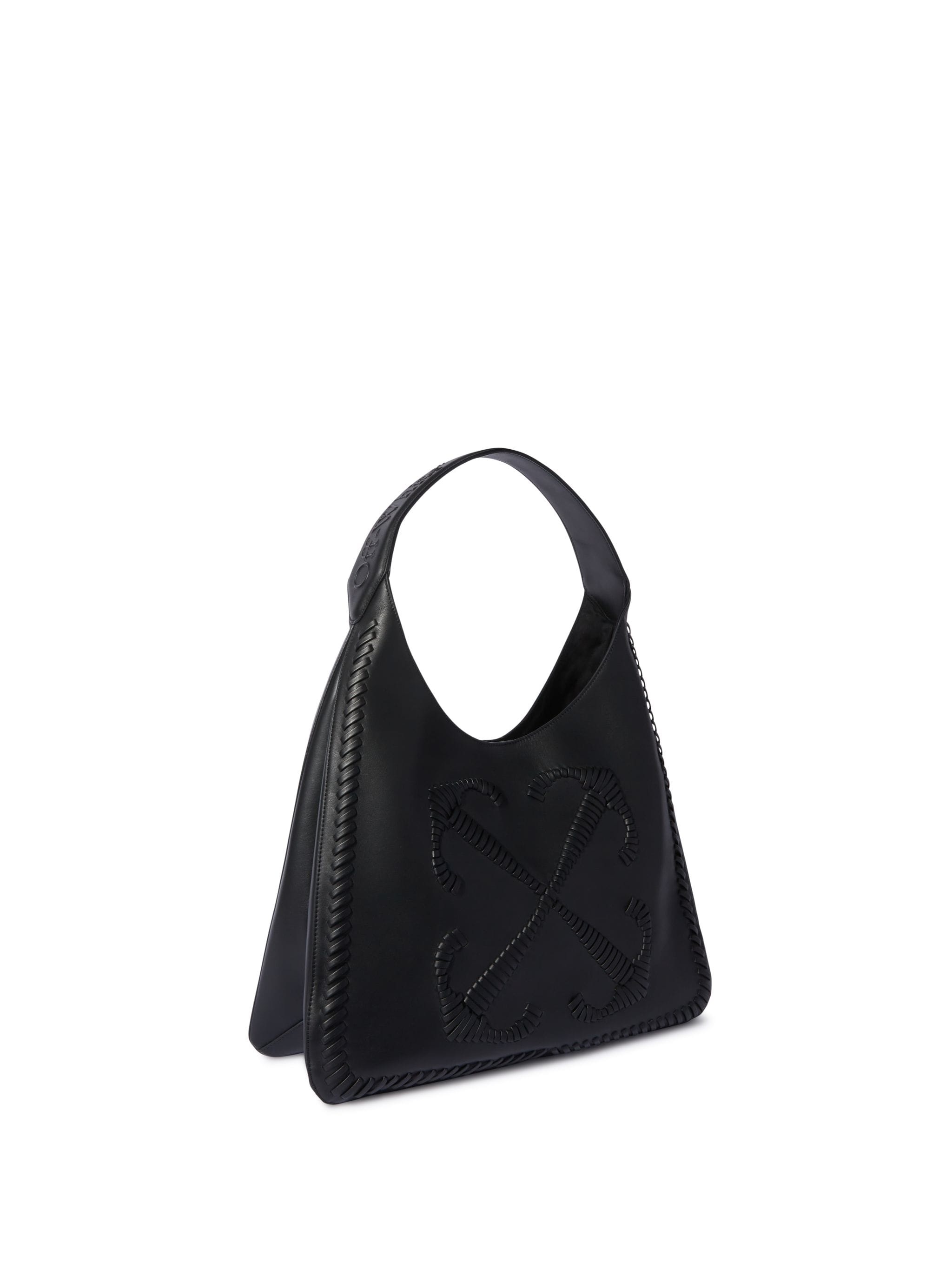 Black Leather Hobo Metropolitan Bag - 2