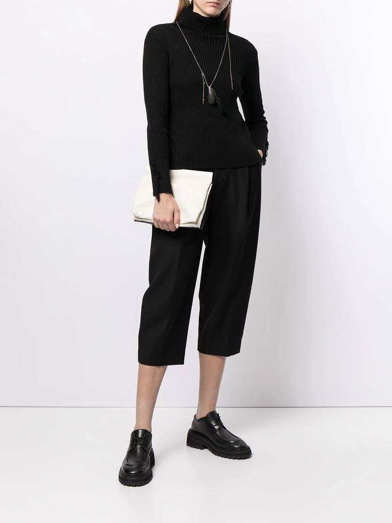 Y's roll neck knitted jumper outlook