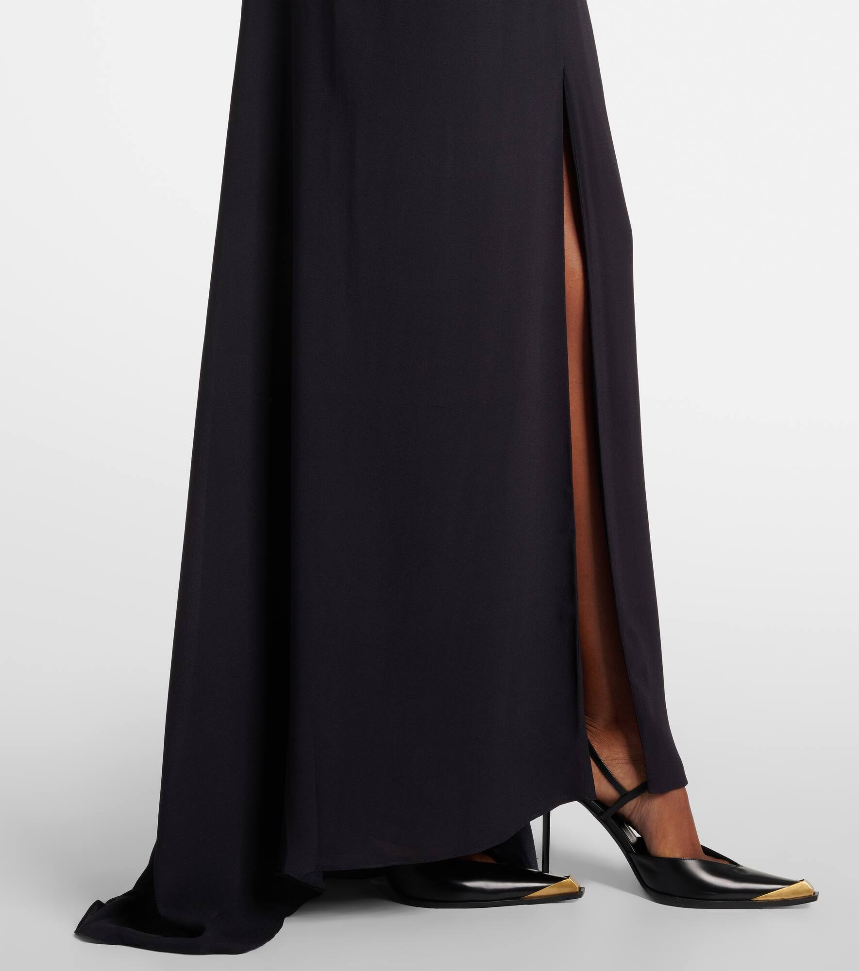 Paisley sablé maxi dress - 5