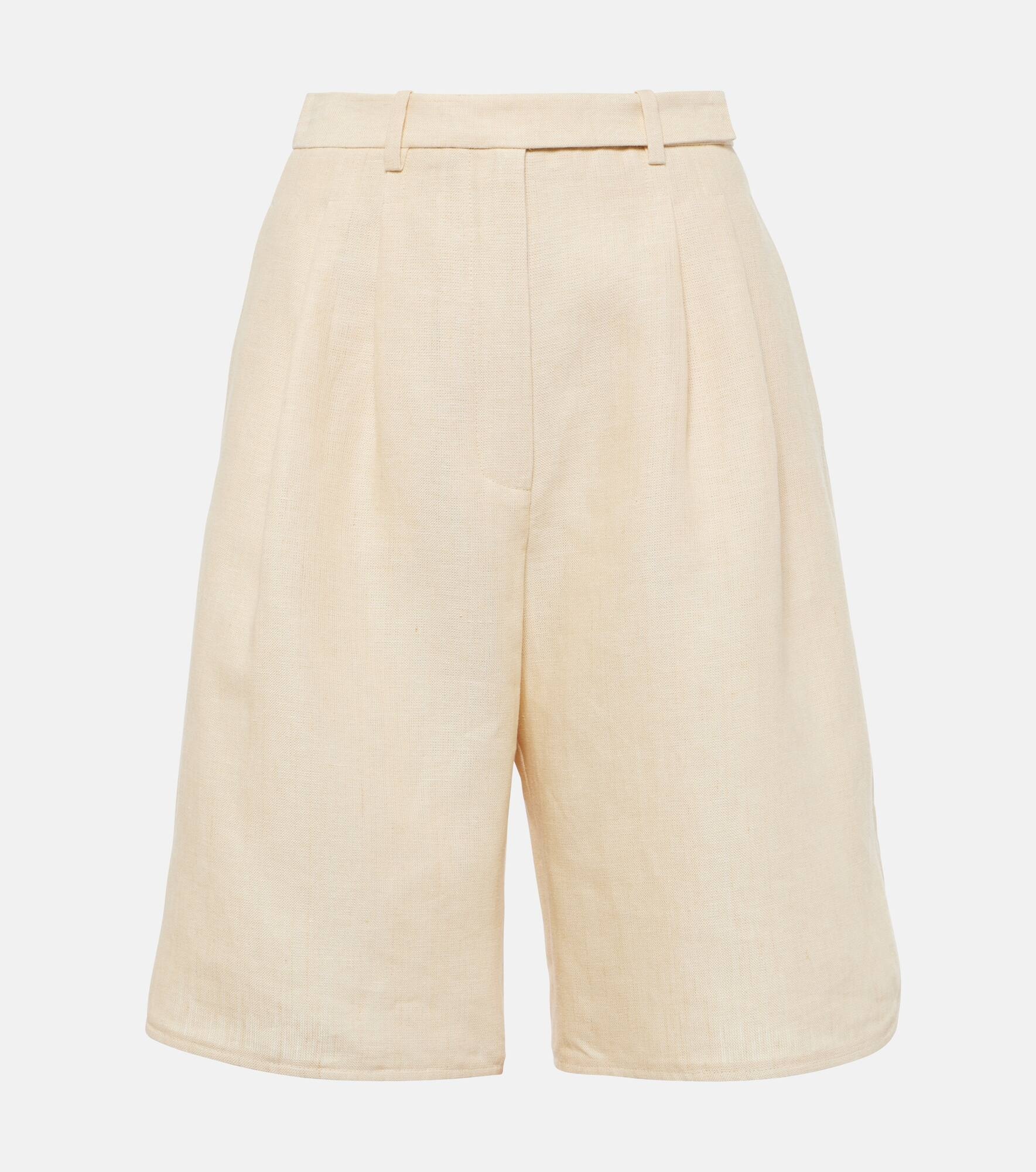 Linen Bermuda shorts - 1