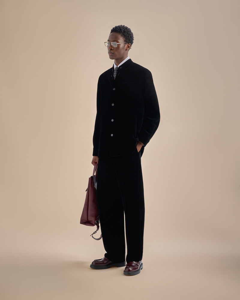ICON SMOOTH VELVET SHIRT JACKET WITH GURU COLLAR 6