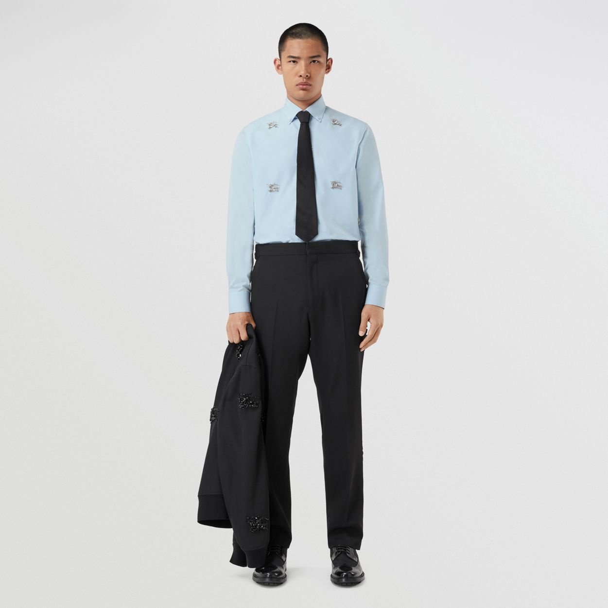 Slim Fit Crystal EKD Cotton Shirt - 2