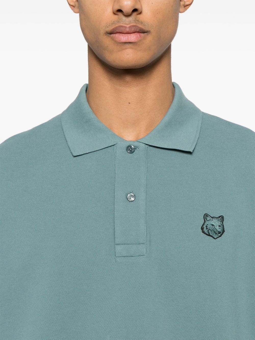 Bold Fox Head-patch polo shirt - 4