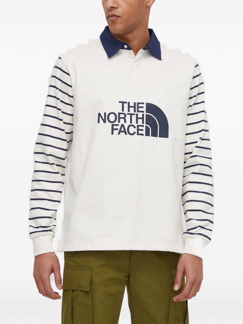 striped-arm logo-print polo shirt 1