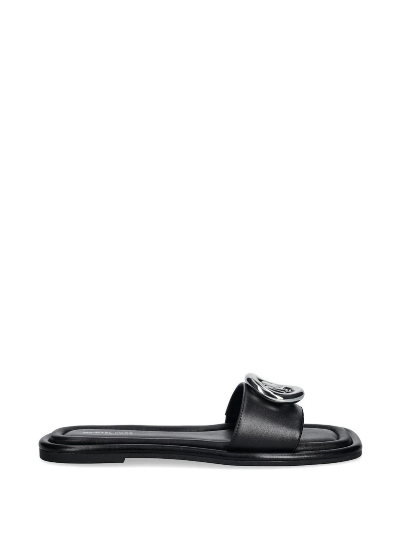 Milan logo-plaque flat sandals 1
