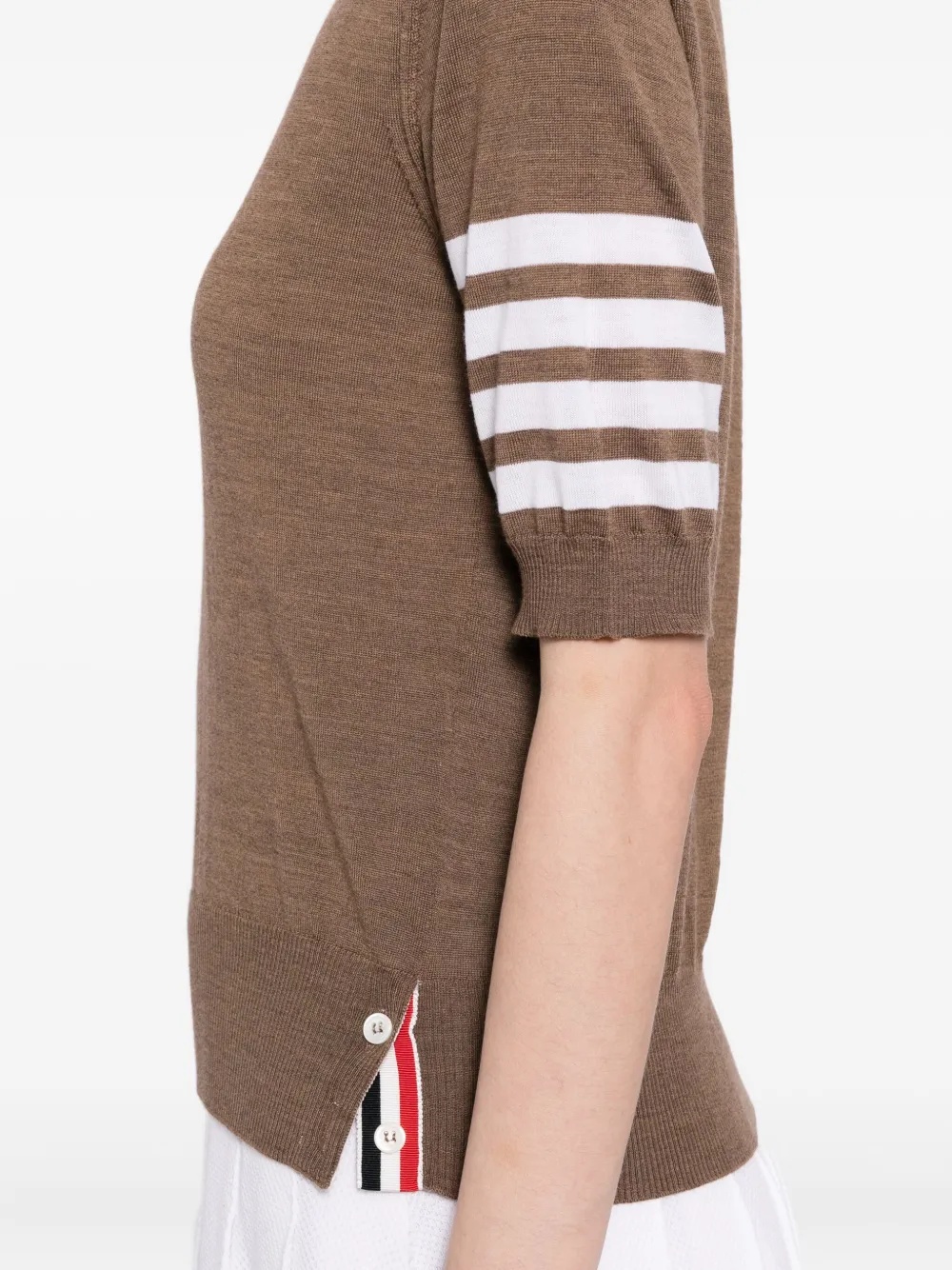 THOM BROWNE - Women Jersey Stitch Short Sleeve T-shirt - 4