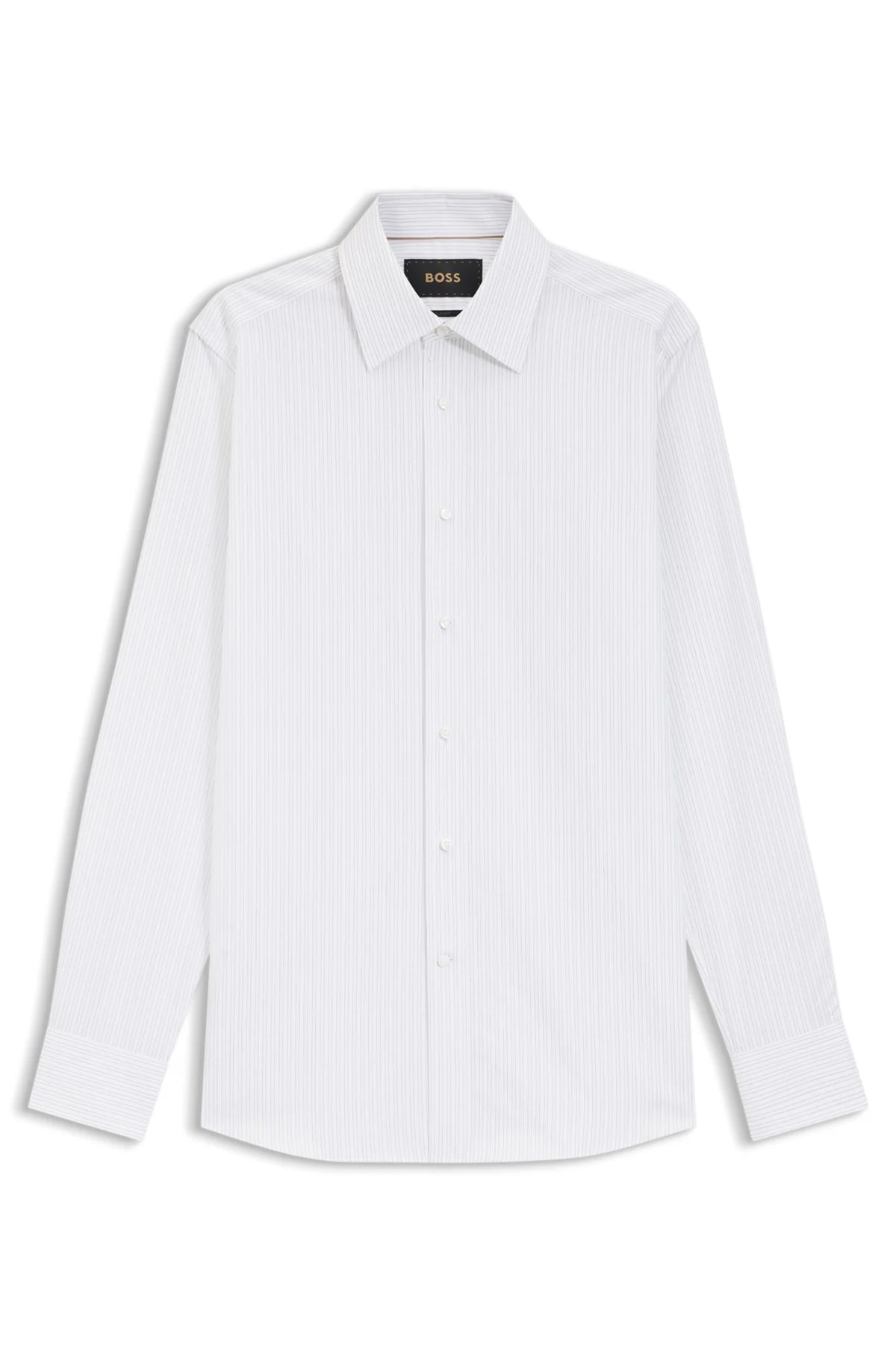 STRIPED SLIM-FIT SHIRT IN ITALIAN-MADE COTTON - 1