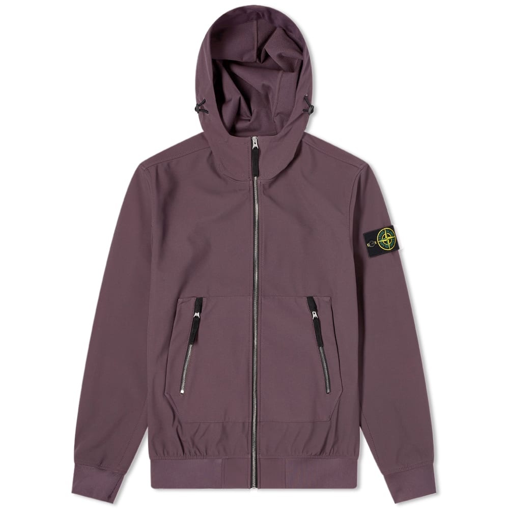 Stone Island Soft Shell-R Hooded Jacket - 1