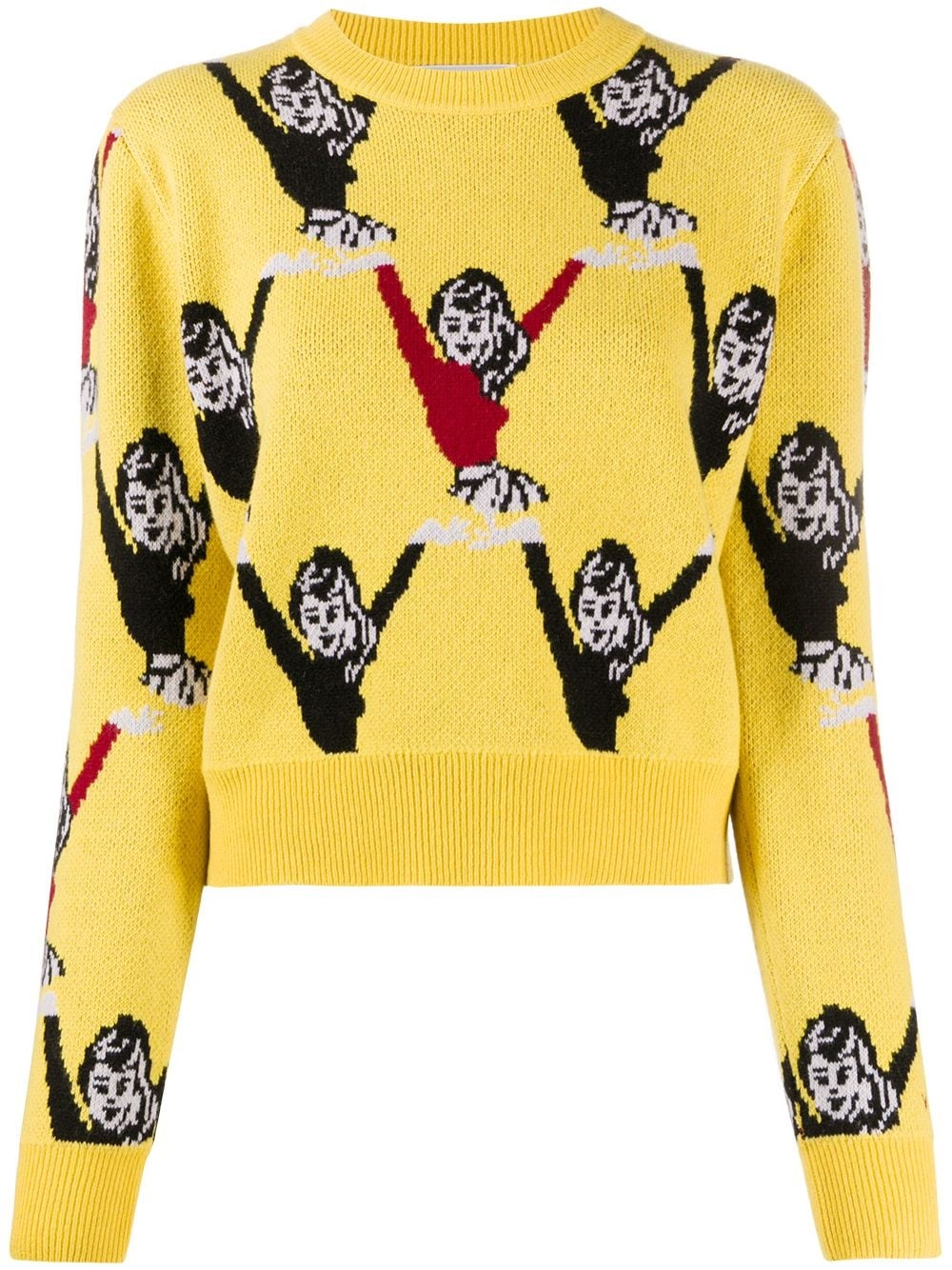 graphic long-sleeve jumper - 1