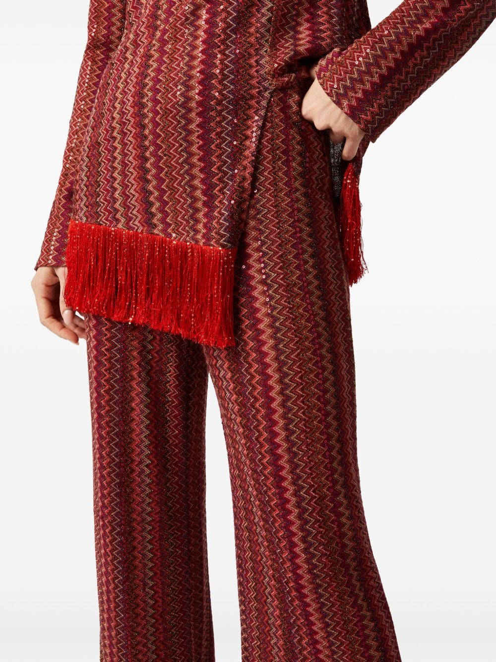 Zigzag flared trousers - 4