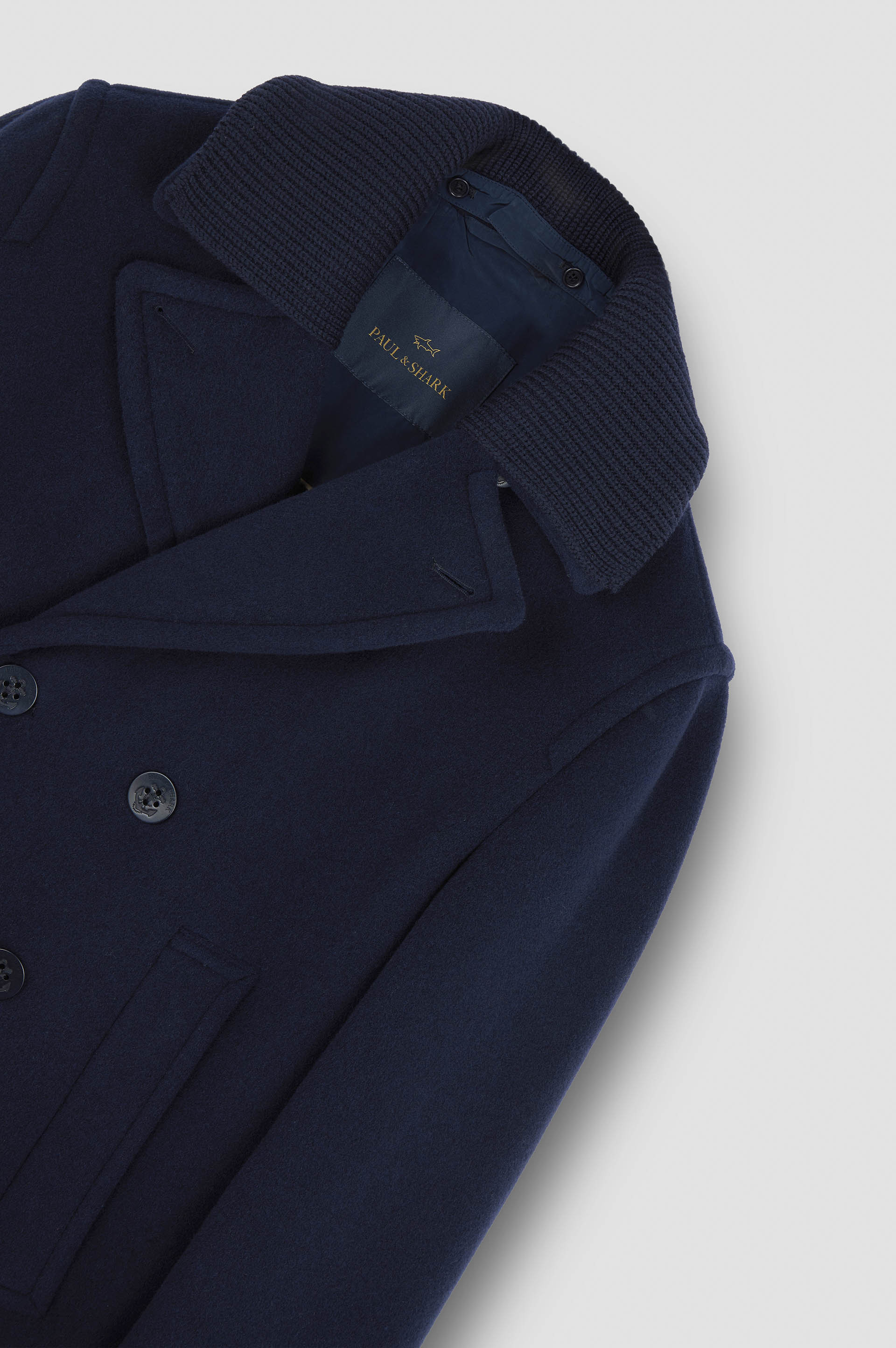 PEACOAT IN WOOL AND CASHMERE - 5