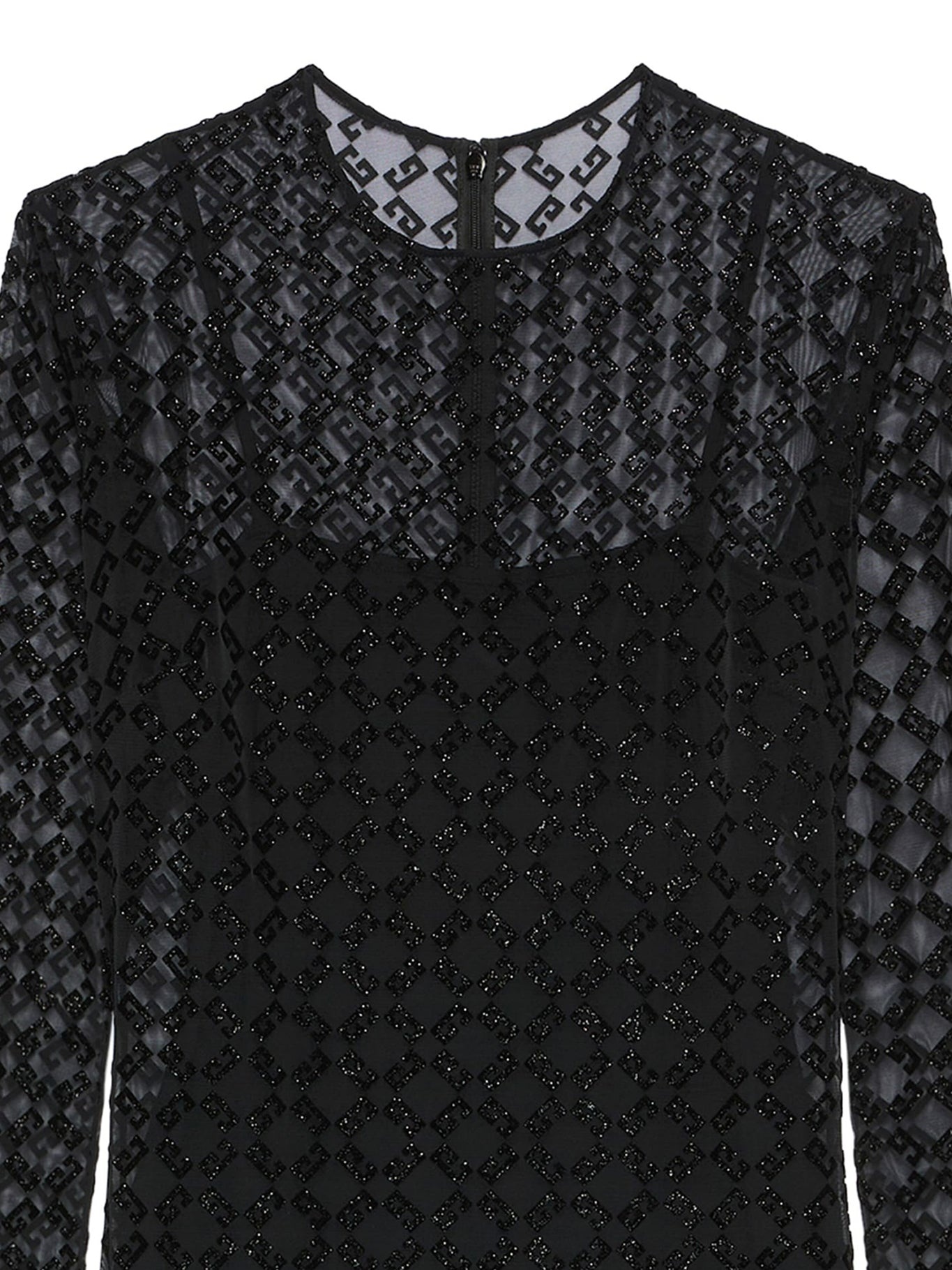 Givenchy MONOGRAM 72 SHINY TULLE DRESS | suitnegozi | REVERSIBLE