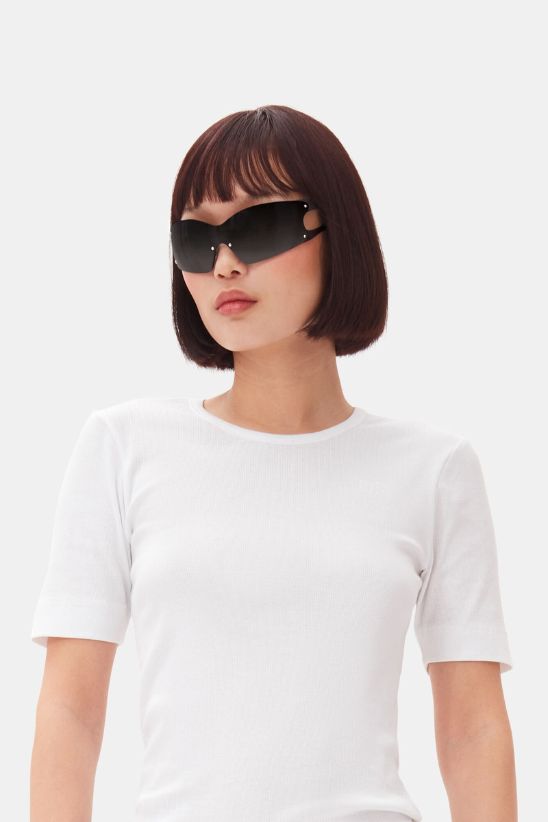 GANNI X ACE & TATE BLACK NOEL SUNGLASSES 7