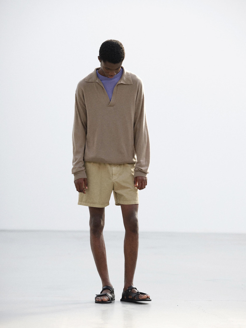 GARMENT-DYED FINX LIGHT CHINO SHORTS 3