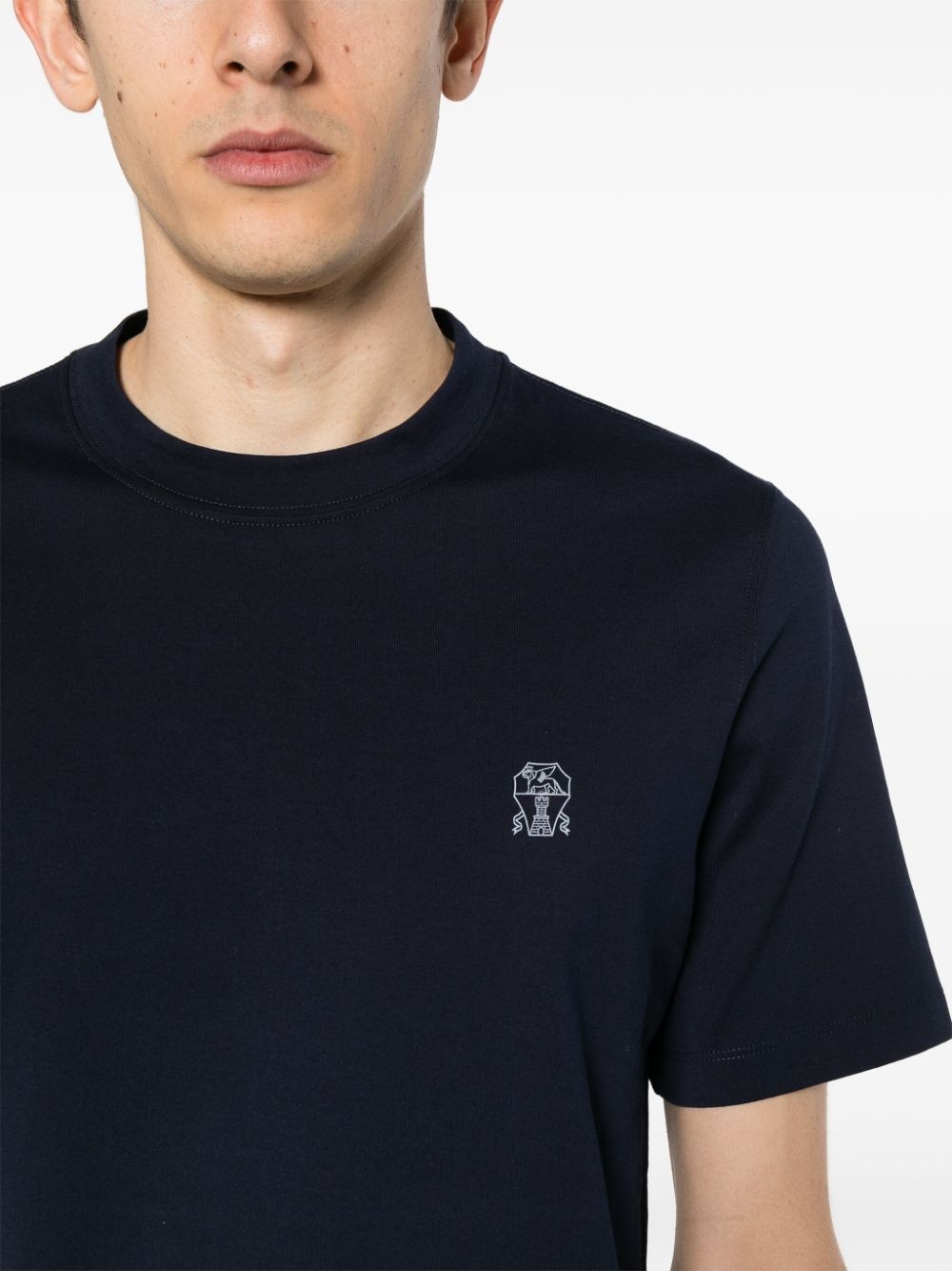 logo-print cotton T-shirt - 5