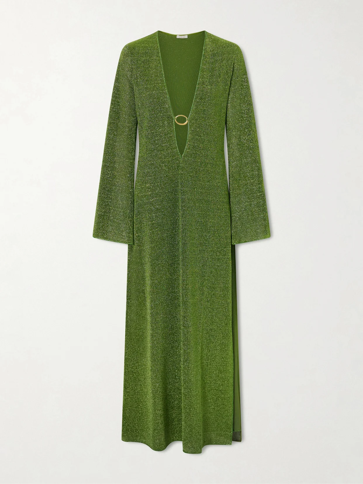 Lumière Metallic Stretch-knit Kaftan - 1